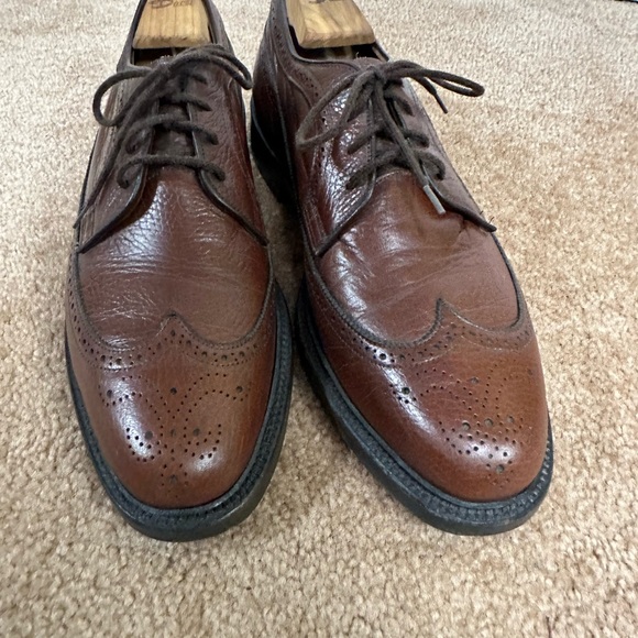 Dacks Bond Street Brown Brogue Derby 9.5D shoes - Picture 3 of 8